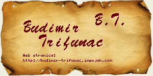 Budimir Trifunac vizit kartica
